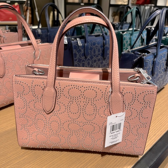 NWT Coach Outlet Nina Small Tote Bag  Signature Rivets - Picture 5 of 8